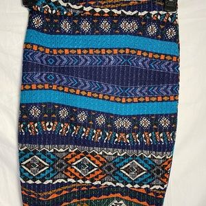 Bodycon tribal skirt sizeM